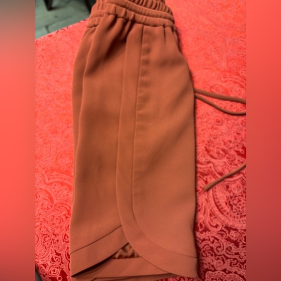 J. Crew Red Athletic Shorts with Curved Hem - Picture 8 of 9